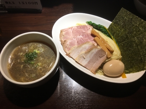 「得のせ醤油つけ麺 中盛り 980円」@志奈そば 田なか Secondの写真