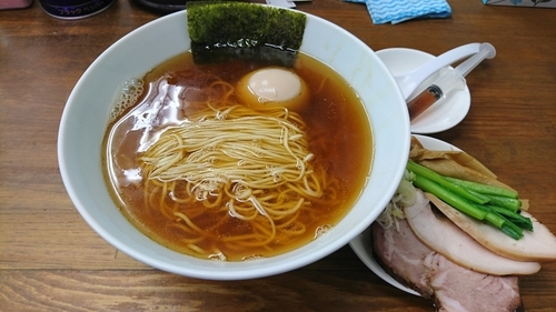 「にぼし+味玉+肉米」@らぁめん 夢の写真