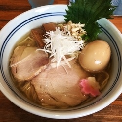 鮮魚系真鯛塩らーめん+煮玉子