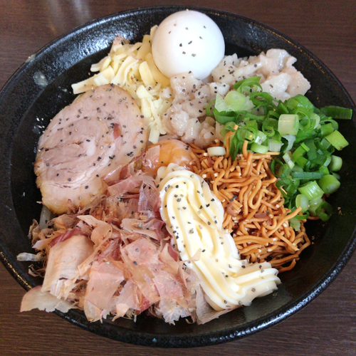 「まぜそば 並　800円」@つけ麺 弥七の写真