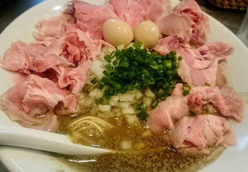 「煮干しカレーハイブリッド（限定）＋肉増し」@さんじの写真