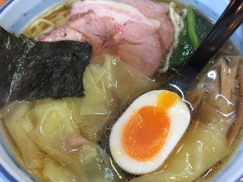 「叉焼ワンタン麺（大）」@奥州白河ラーメン ○政の写真