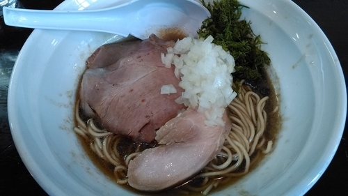 「煮干濃麺HV＋和え玉」@濃麺 海月の写真