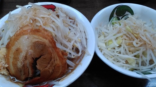 「雷そば（特盛）」@雷 北松戸本店の写真