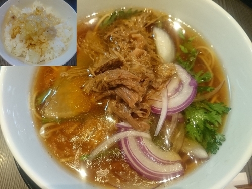 「二代目J soul 大城わっしょいラーメン＋神戸牛脂丼」@柳麺 呉田-goden-の写真