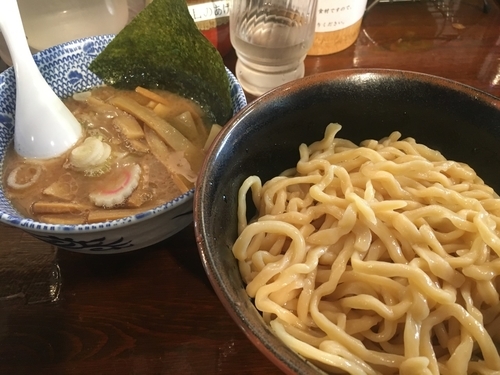 「つけ麺（並盛り、縮れ麺）＋クーポンメンマ」@つけ麺 紅葉の写真