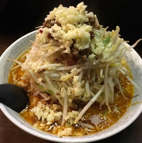「辛みそら〜麺 (700円) 野菜増し (100円)」@麺屋 愛0028の写真