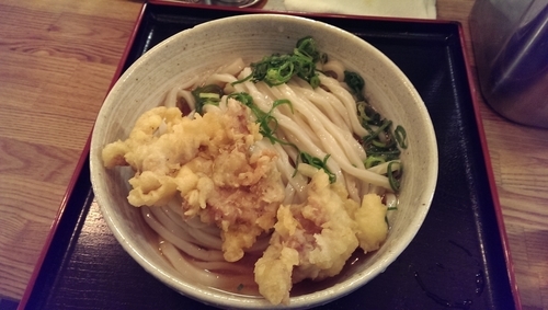 「冷やし鶏天ぶっかけ、大盛」@おにやんま 中目黒店の写真