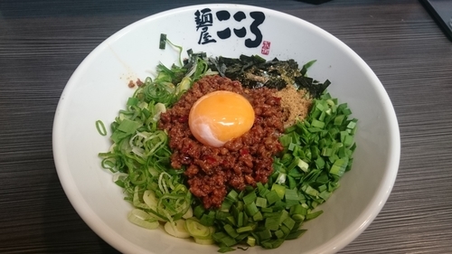 「台湾まぜそば（500円）※開店1周年記念価格」@麺屋 こころ 蒲田店の写真