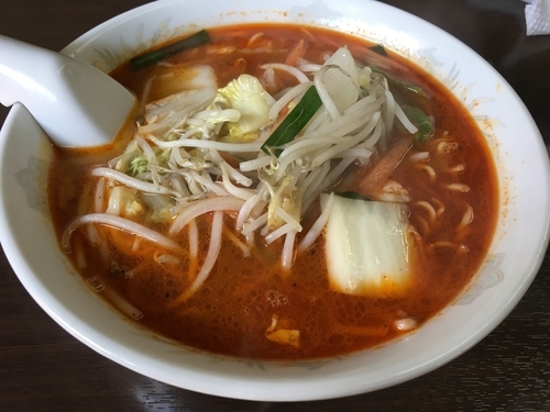 「チゲタンメン＋サービス半ライス」@海賊ラーメン日吉の写真