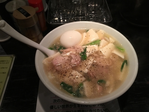 「豆腐らー麺」@塩生姜らー麺専門店 MANNISHの写真