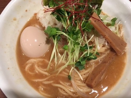 「【限定】濃厚辛煮干ソバ味噌 830円」@らーめん 和なり えんの写真