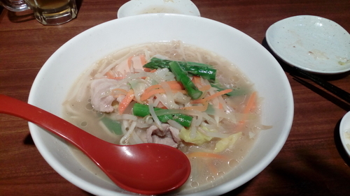 「春野菜のタンメン（900円）」@麺屋 翔 品川店の写真