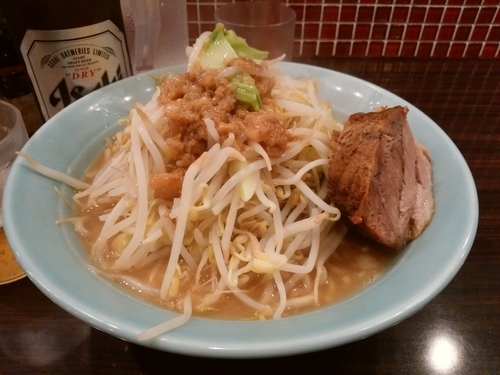 「小ラーメン（味薄め油少な目）」@立川マシマシ 8号店の写真
