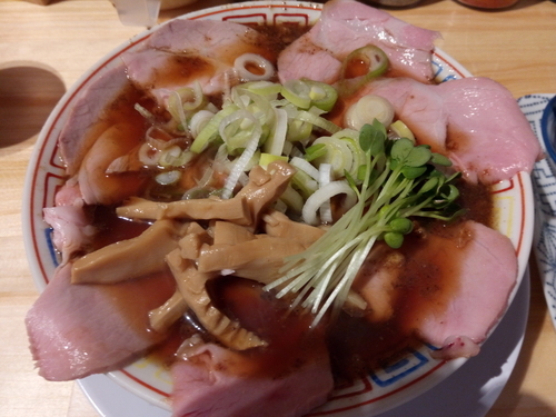 「サバ醤油そば＋肉増し」@サバ6製麺所 福島本店の写真