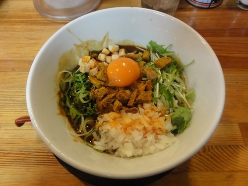 「カレーまぜそば」@中村商店 高槻本店の写真