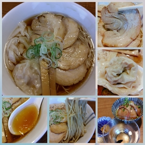 「【限定】ワンタンチャーシュー麺900円+ﾌﾞﾘ丼」@寿製麺よしかわ 川越店の写真