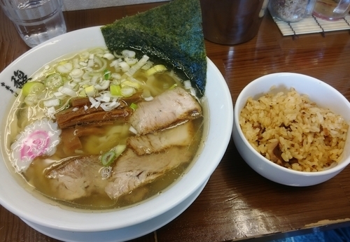 「中華そば 肉めし 650円」@中華そば 馥の写真