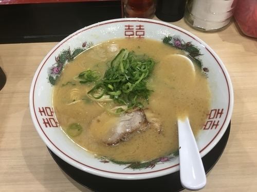 「こってり背脂 中華そば (細麺)」@中華そば 花京 大正店の写真