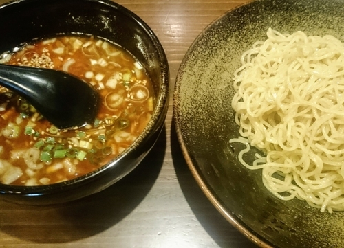 「お昼のつけ麺（細麺）」@室壱羅麺の写真