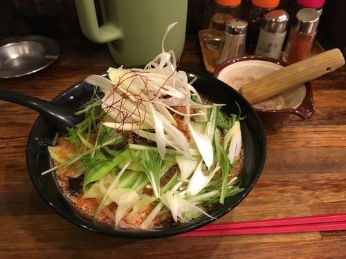 「担々麺プラス温野菜」@我流らぁめん 風神の写真
