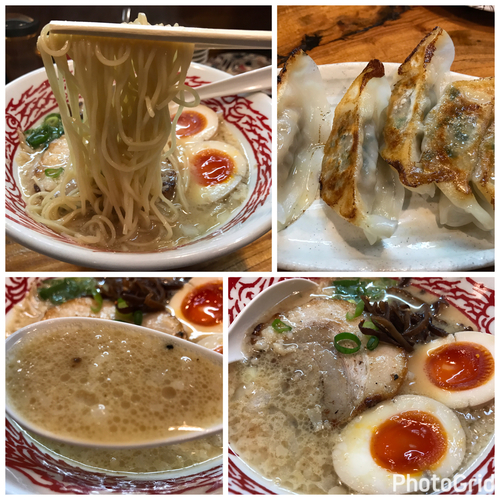 「味玉豚骨醤油ラーメン ＋餃子」@でびっと 狭山店の写真