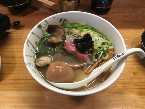 「石田さんのアサリと切り身焦がしラーメン塩【平日限定】」@ロ麺ズの写真