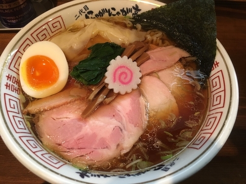 「特製わんたんそば1180円」@二代目 にゃがにゃが亭の写真