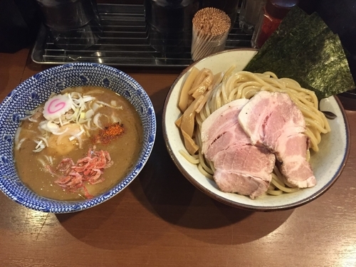 「特製海老つけ麺 味噌(1050円)」@俺の麺 春道の写真