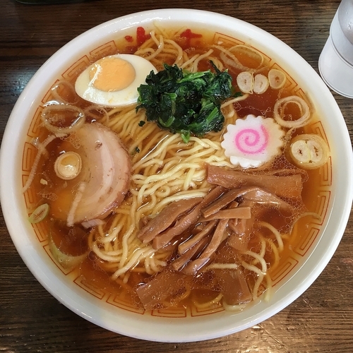 「中華そば（大盛り）　￥５００」@中華そば 光来の写真