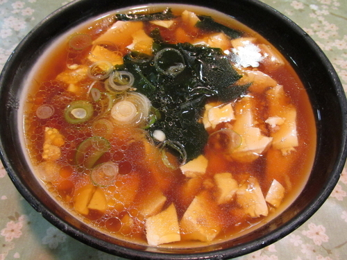 「豆腐ラーメン　「600円」」@レストラン大手門の写真