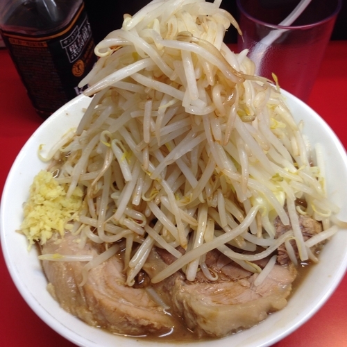 「ラーメン + 豚1枚 +野菜 + 生姜」@千里眼の写真