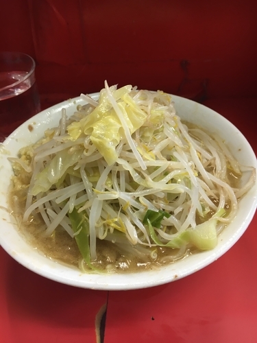 「小ラーメン ニンニク」@ラーメン二郎 三田本店の写真
