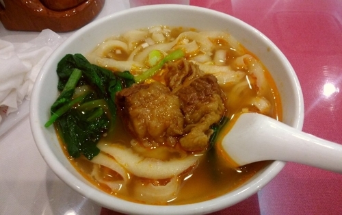 「牛バラ刀削麺セット・シューマイ」@四川料理 京華樓 別館の写真