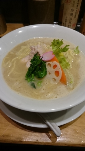 「鶏白湯soba」@銀座 篝の写真