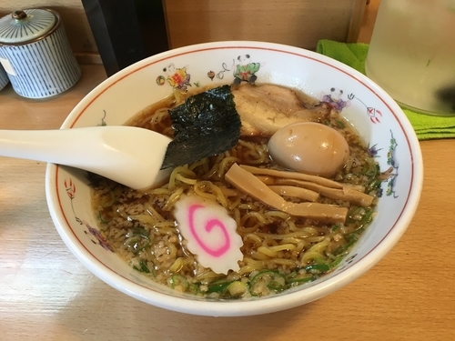 「ラーメン 醤油  680円 味玉 100円」@林屋の写真