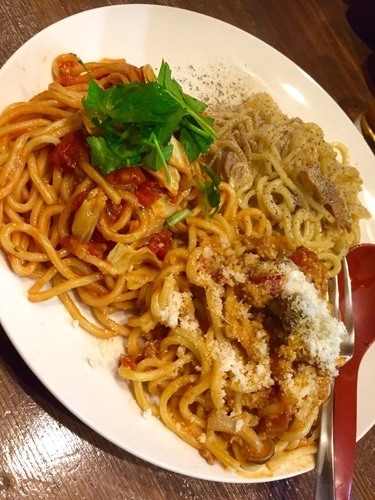 「【アキラ式パスタ祭り２日目】三食盛SPL ￥880」@ラーメンアキラの写真