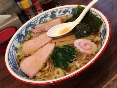 「ワンタンメン」@白河手打中華 賀乃屋の写真