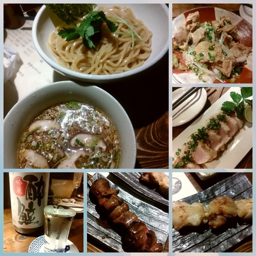 「塩出汁つけそば＋色々」@神田とりそば なな蓮の写真