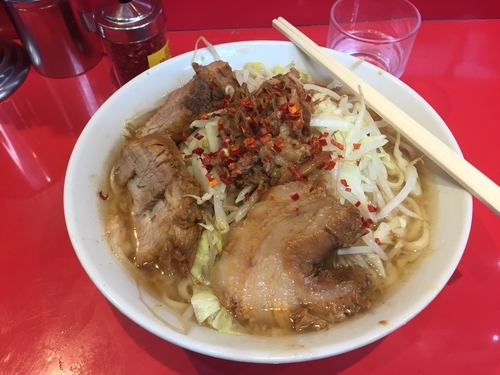 「ラーメン少なめ 700円」@ラーメン二郎 西台駅前店の写真