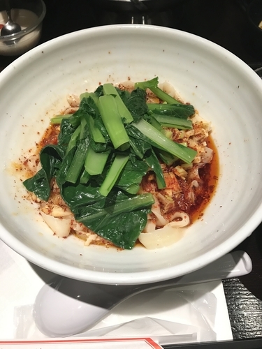 「油かけ刀削麺」@四川料理刀削麺 川府 日本橋店の写真