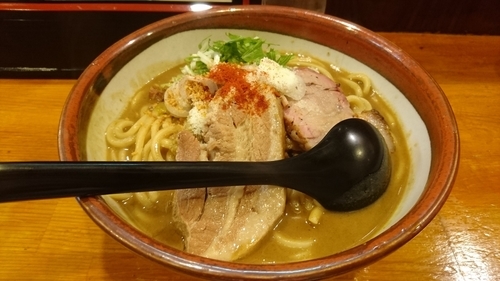 「【水曜日限定】肉そば(カレー味)」@らぁめん 葉月の写真