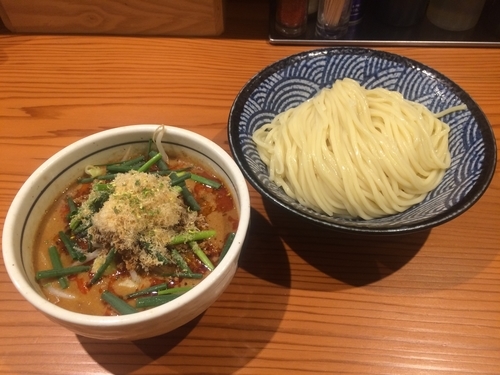 「限定 900円 つけそば担々」@麺 一直の写真