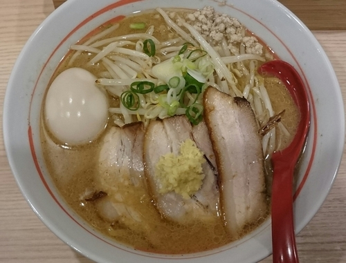 「肉玉スタミナ味噌」@拉麺 大公 南太田本店の写真
