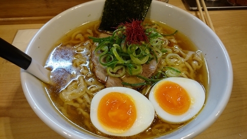 「味玉煮干しそば 中盛り」@麺屋Mの写真