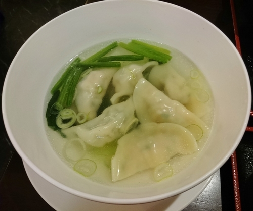 「自家製水餃子(5個) 450円」@水漫庭の写真