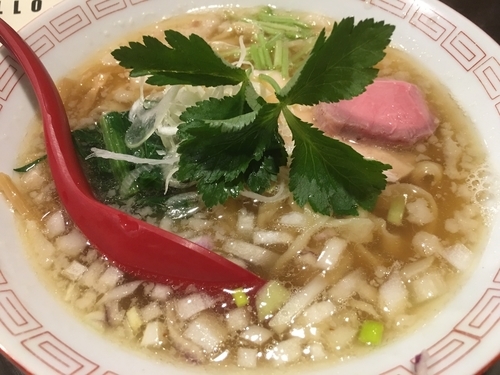 「太刀魚の煮干しそば」@立ち呑み居酒屋 金町製麺の写真