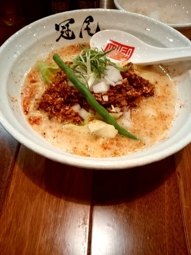 「鶏担湯らぁめん950円」@らぁめん冠尾 恵比寿西店の写真