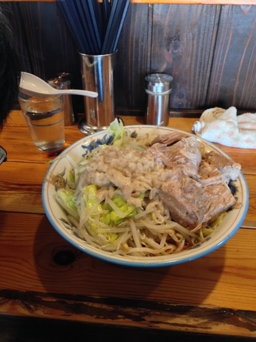 「辛味噌 ヤサイ アブラ カラメ」@ラーメン ぬま屋の写真