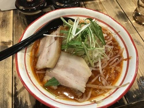 「赤富士ラーメン 中辛」@G麺ふじもりの写真